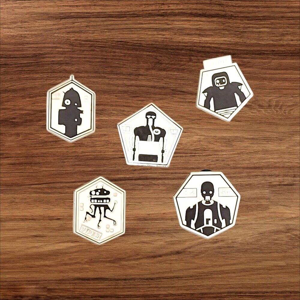 5 Star Wars Droids 2 Disney Parks Trading Pins, Plus 2 Bonus Pins